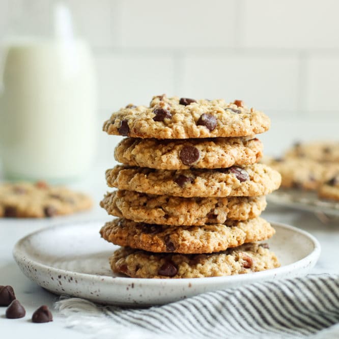 Gluten-free Oatmeal Chocolate Chip Cookies - The Real Food Dietitians