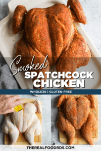 Smoked spatchcock chicken with photo tutorial