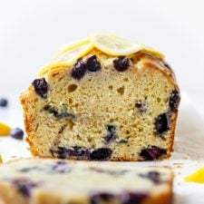Gluten-Free Lemon Blueberry Bread with Glaze
