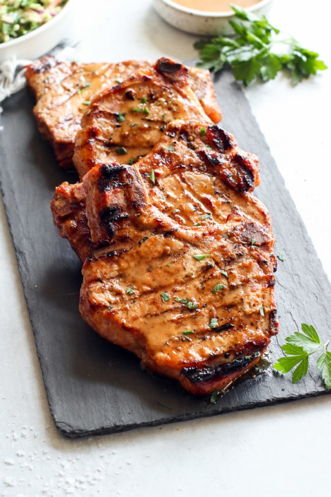 Grilled Pork Chop Marinade - The Real Food Dietitians