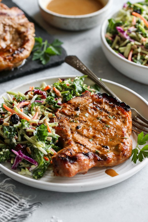 Grilled Pork Chop Marinade - The Real Food Dietitians