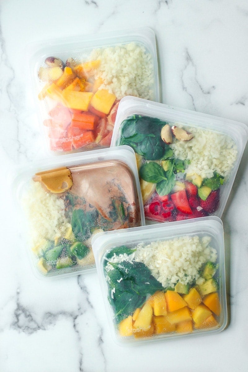 Make-Ahead Protein Smoothie Packs {3 Ways}