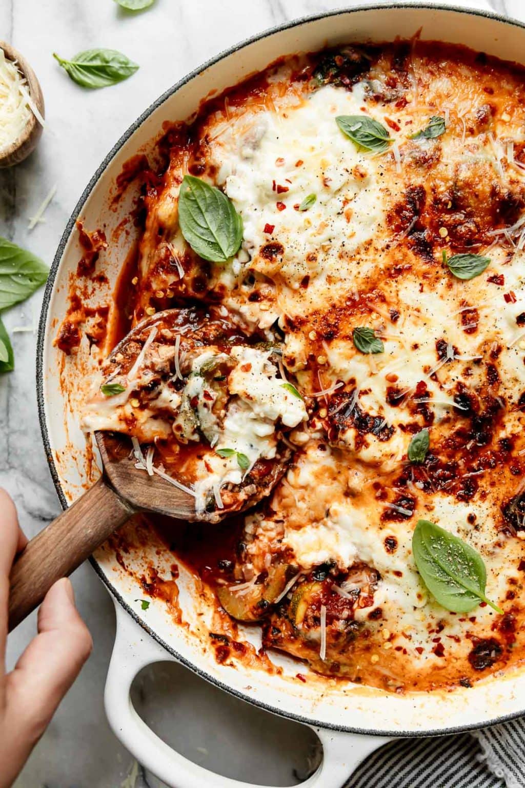 Easy One-Skillet Zucchini Lasagna - The Real Food Dietitians