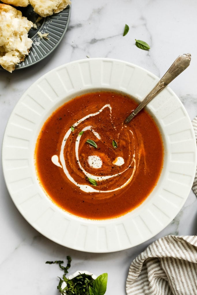 Creamy Tomato Basil Soup 4 2