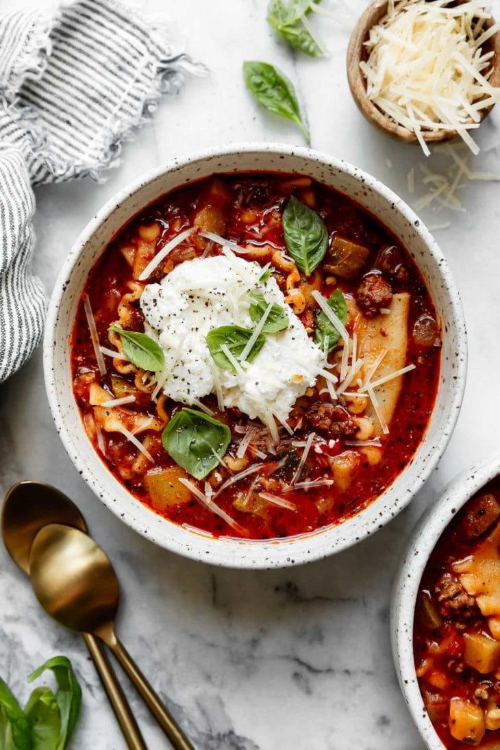 Instant Pot Lasagna Soup - The Real Food Dietitians