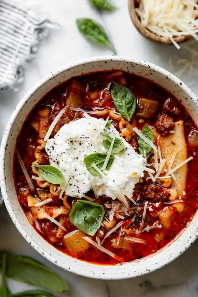 Instant Pot Lasagna Soup - The Real Food Dietitians