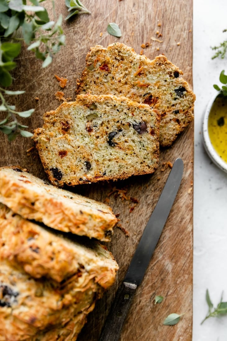 GlutenFree Olive Bread with Parmesan and SunDried Tomatoes The Real Food Dietitians