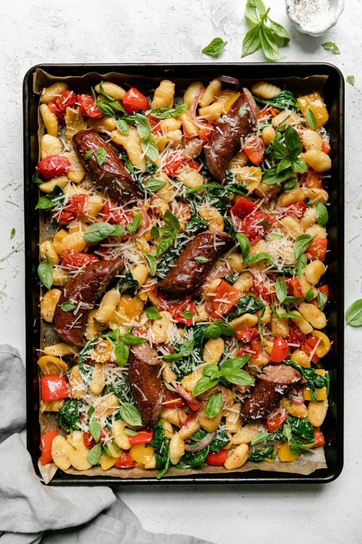 Sheet Pan Gnocchi with Kielbasa and Vegetables The Real Food Dietitians