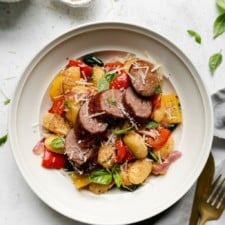 Sheet Pan Gnocchi With Kielbasa And Vegetables Recipe