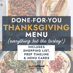 Done-For-You Thanksgiving Menu (Gluten Free) - The Real Food Dietitians