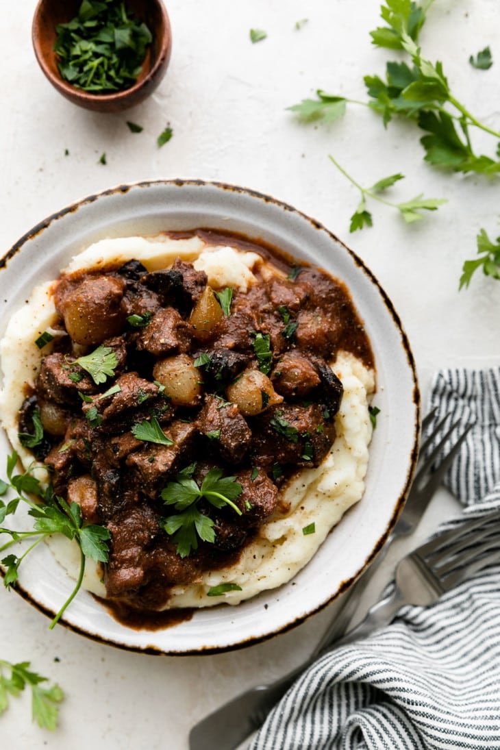 Crockpot Beef Tips with Gravy Recipe - The Real Food Dietitians