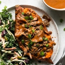 Crockpot Pulled Pork with Honey-Mustard BBQ Sauce