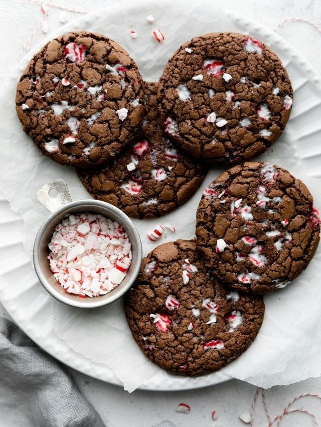 Gluten-Free Peppermint Brownie Cookies