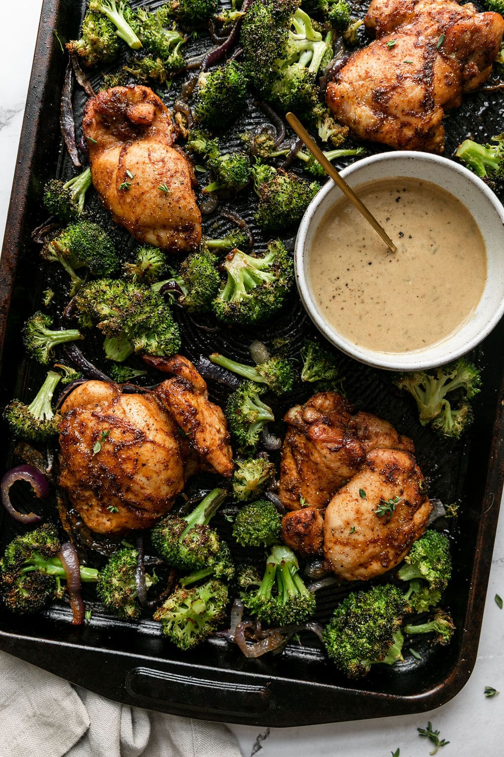Sheet Pan Chipotle Chicken Thighs with Broccoli (Easy and Healthy) The Real Food Dietitians