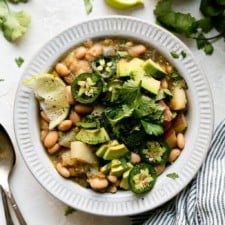 Slow Cooker Green Chile Stew with Beans