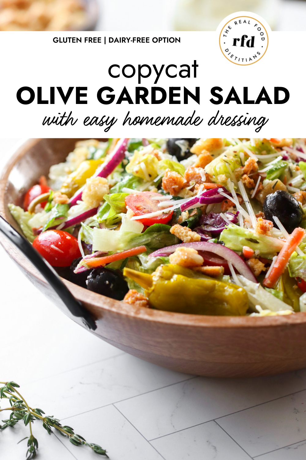 Olive Garden Salad - The Cozy Cook