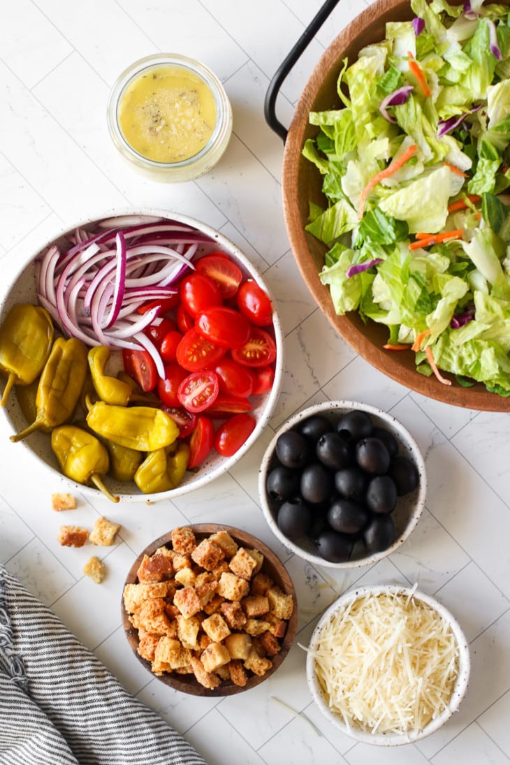 Copycat Olive Garden Salad (with Easy Homemade Dressing) The Real