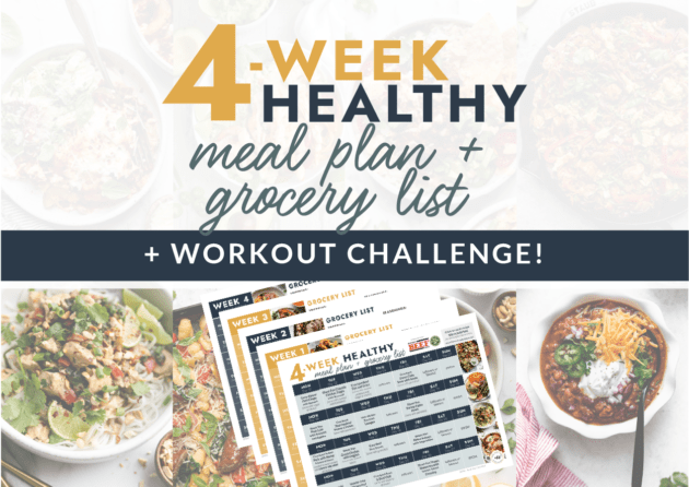 4-Week Healthy Meal Plan #2 with Grocery List - The Real Food Dietitians