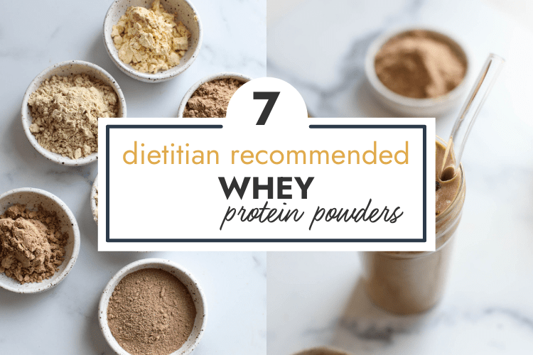 7 Dietitian Recommended Whey Protein Powders HEADER