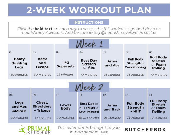 2-Week Fast and Easy Meal Plan #2 With Grocery List - The Real Food ...