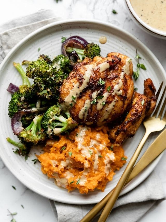 Sheet Pan Chipotle Chicken Thighs with Broccoli