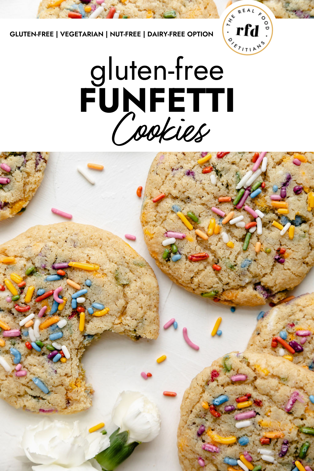 Gluten Free Funfetti Sugar Cookies - caramel and cashews