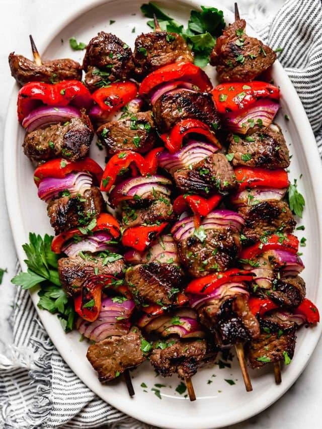 Steak Kebabs - The Real Food Dietitians