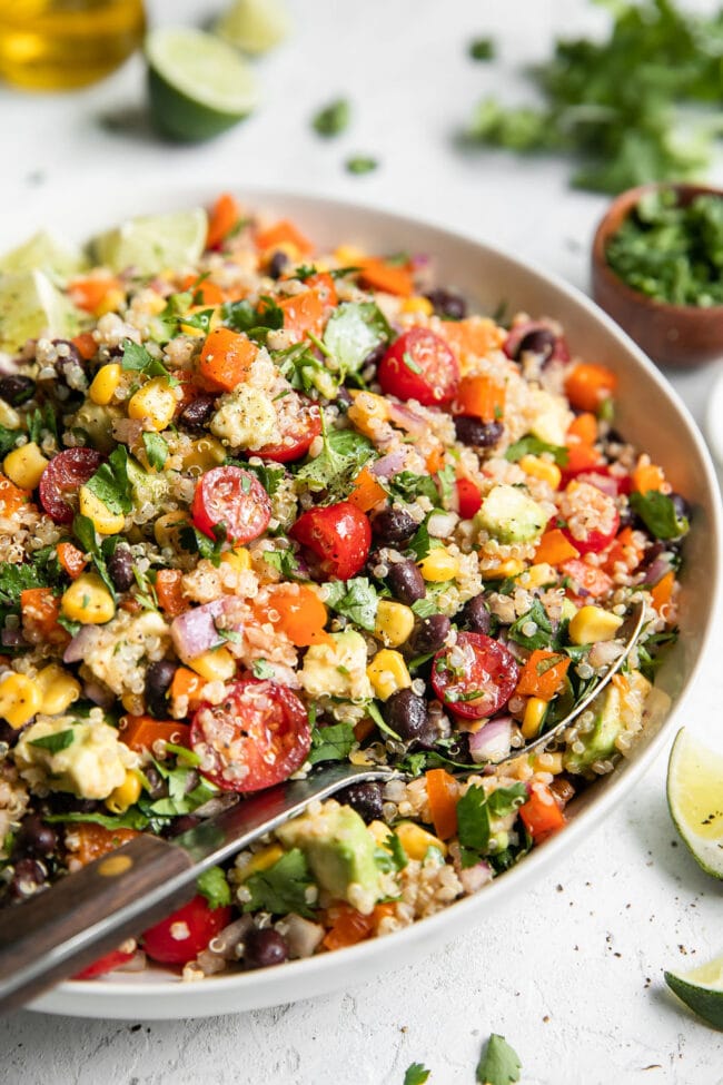 Chili Lime Quinoa Black Bean Salad (Vegan and Gluten Free) - The Real ...