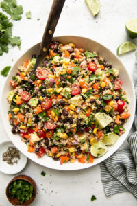 Chili Lime Quinoa Black Bean Salad (Vegan and Gluten Free) - The Real ...