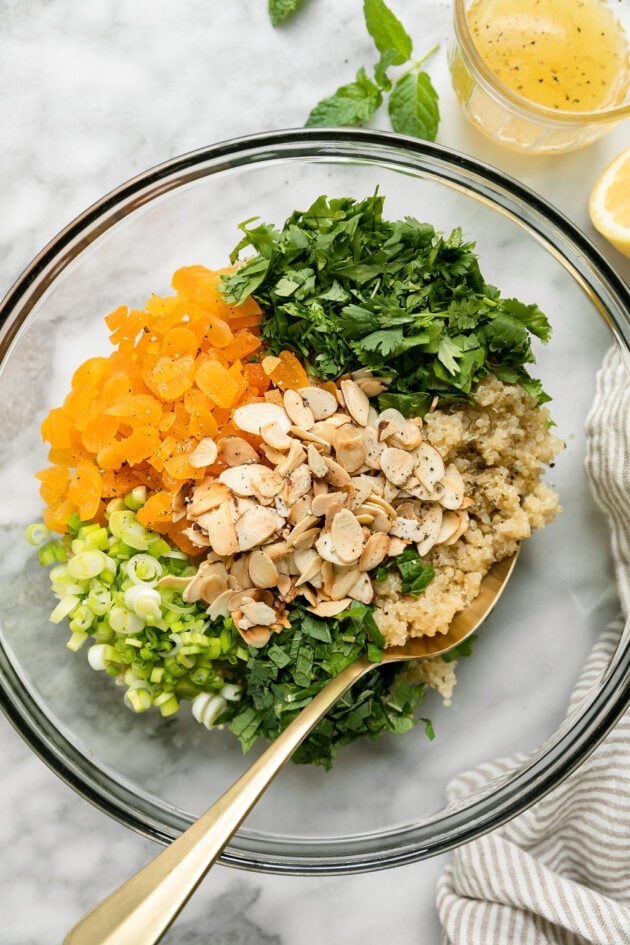 Herbed Quinoa Pilaf (Made with Apricots and Almonds) - The Real Food ...