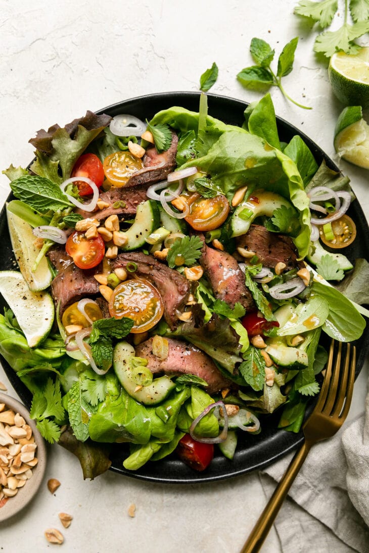 Easy Thai Inspired Steak Salad Ready In 35 Minutes The Real Food   Thai Inspired Steak Salad 6 730x1095 