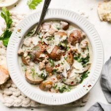 Copycat Olive Garden Zuppa Toscana (Crockpot Directions)-image