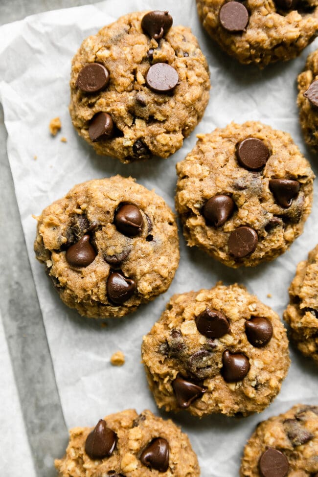 Oatmeal Pumpkin Chocolate Chip Cookies (One Bowl & Made Gluten Free ...