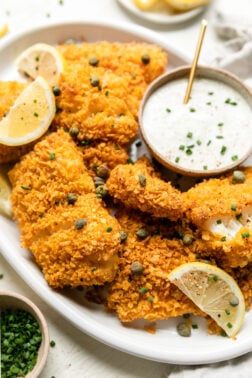 Crispy Baked Cod with Lemon-Garlic Aioli (Gluten Free, Dairy Free ...