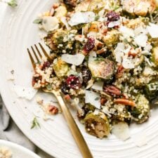 Roasted Brussels Sprouts Quinoa Salad