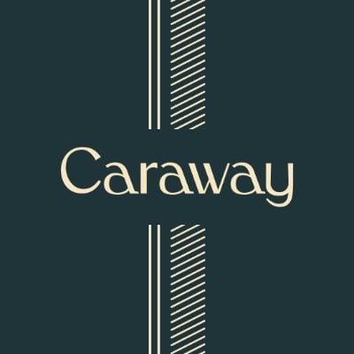 Caraway logo in dark green