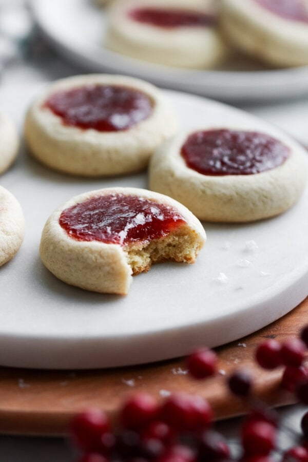Gluten Free Raspberry Thumbprint Cookies