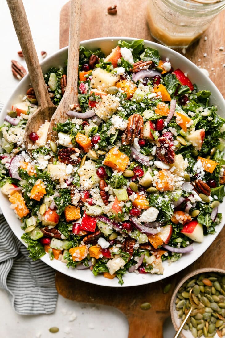 Harvest Salad With Quinoa And Butternut Squash The Real Food Dietitians 3671