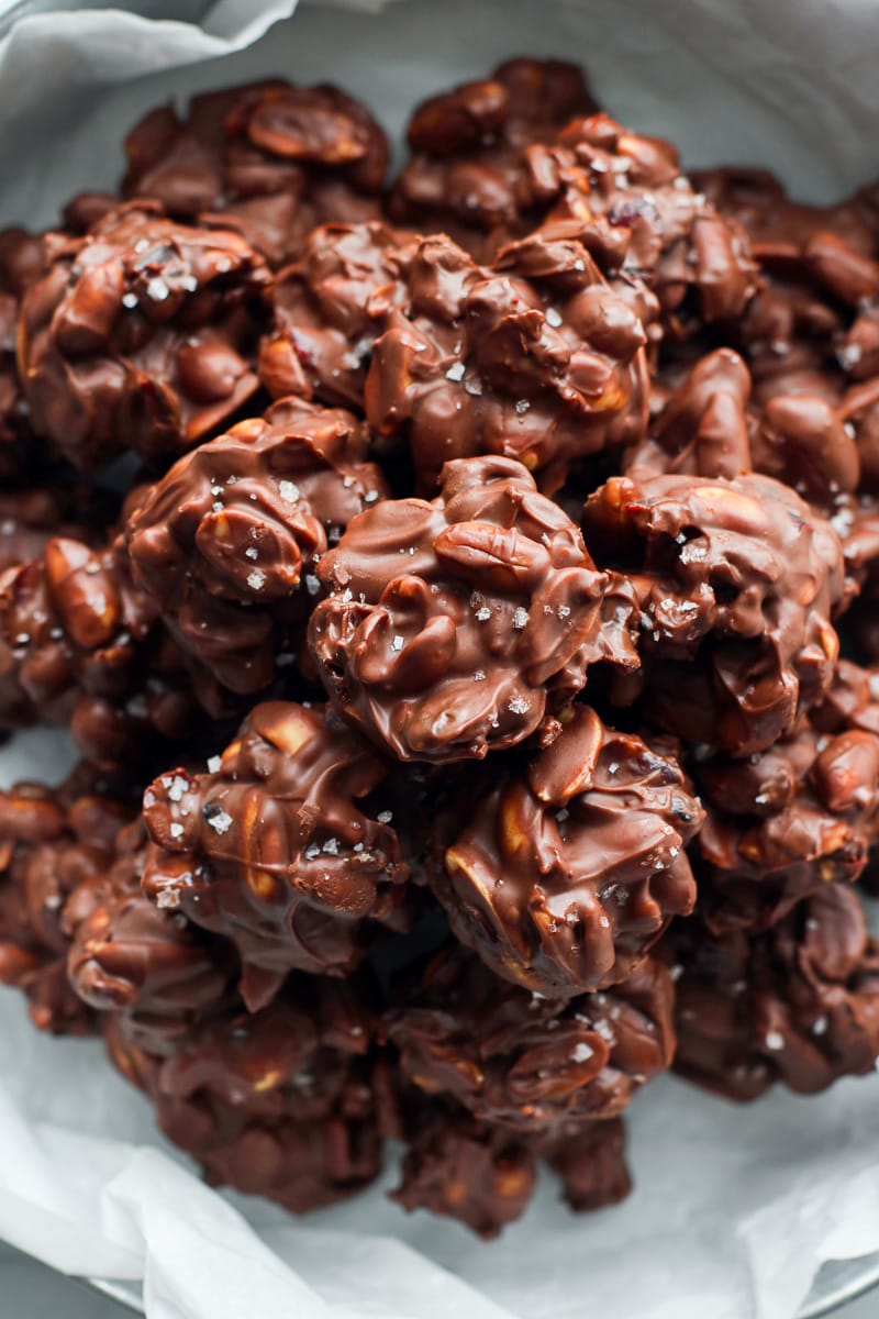 Crock Pot Peanut Clusters - Plowing Through Life