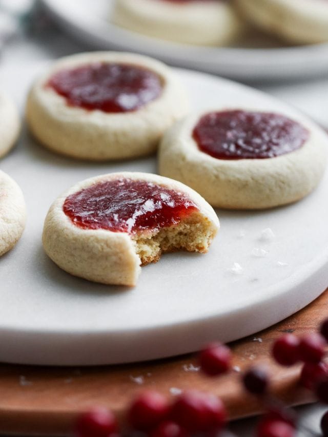 Raspberry Thumbprint Cookies - The Real Food Dietitians