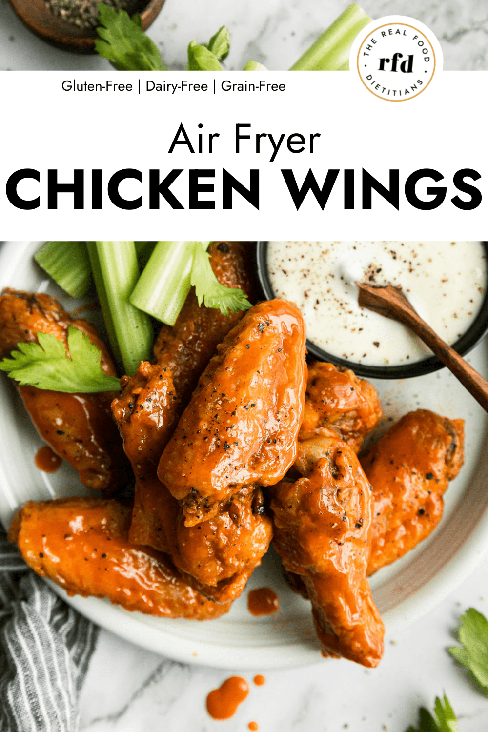 Air Fryer Chicken Wings (SUPER CRISPY!) - CJ Eats Recipes