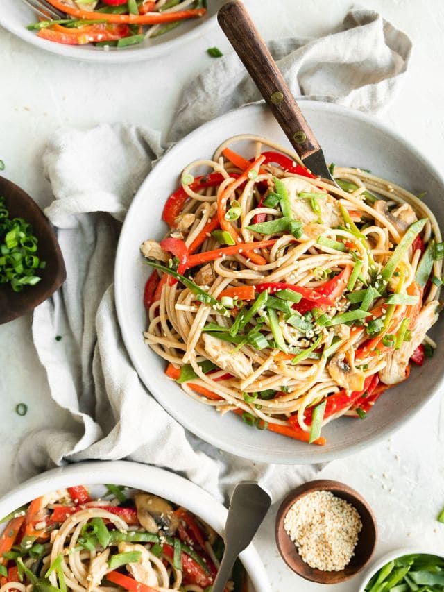 Chicken Stir Fry Noodles - The Real Food Dietitians