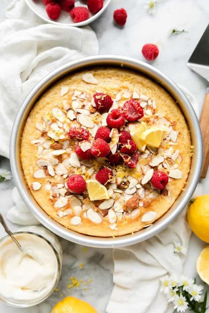 Breakfast Lemon, Raspberry & Cream Cheese Oatmeal Cakes