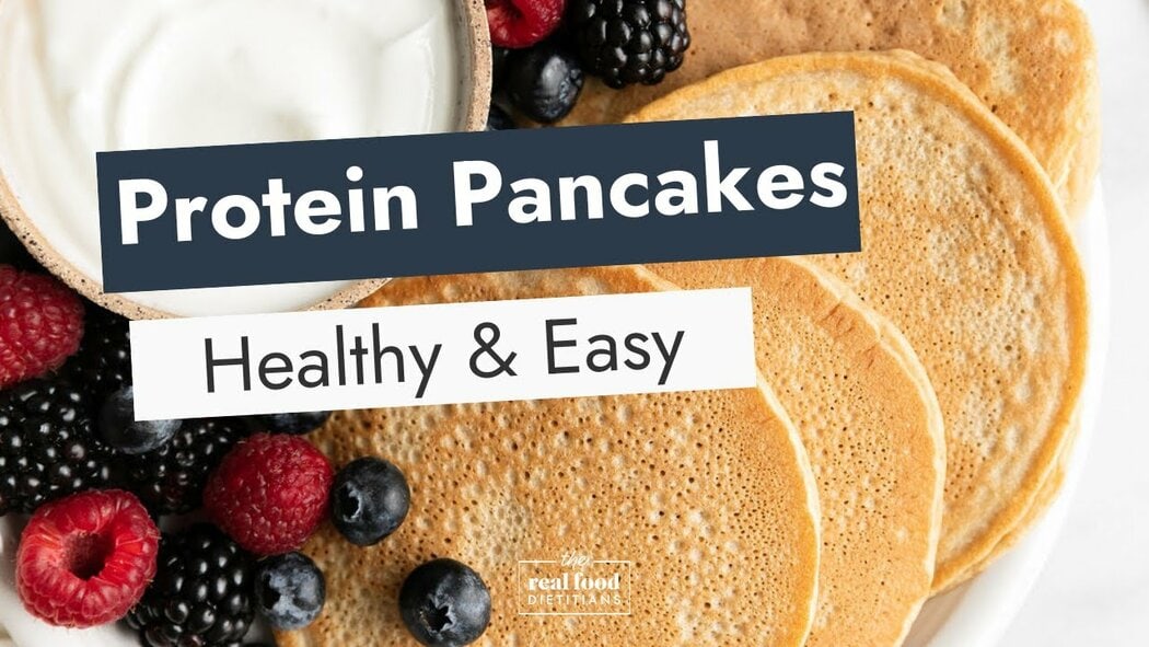 The Best Protein Pancakes Recipe (No Banana) - The Real Food Dietitians