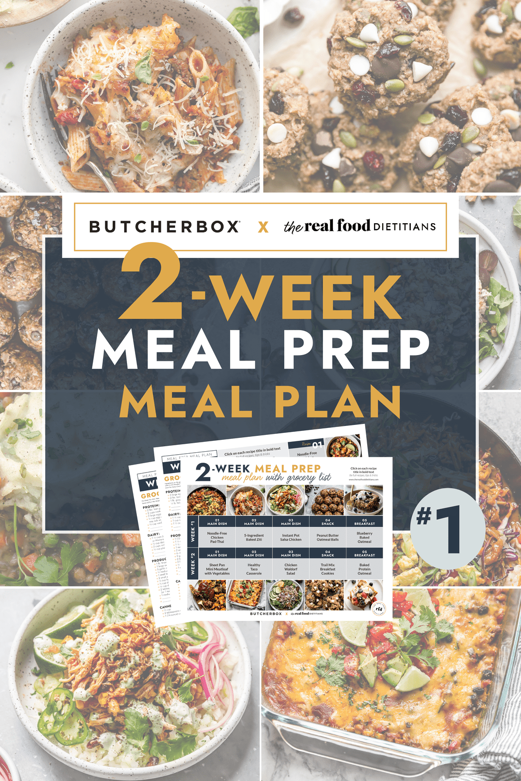 2-Week Meal Prep Meal Plan with Grocery List - The Real Food Dietitians