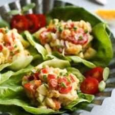 BLT Egg Salad Lettuce Wraps-image