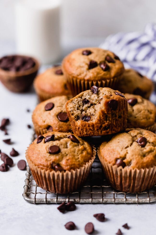 Gluten-Free Banana Muffins with Chocolate Chips - The Real Food Dietitians