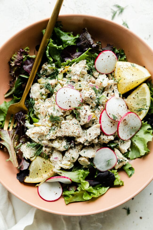 Dill Pickle Chicken Salad (Easy Make-Ahead Lunch) - The Real Food ...
