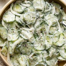 Creamy Cucumber Salad Recipe