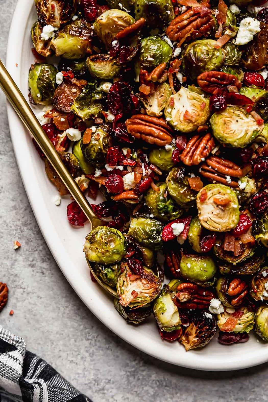 Roasted Brussels Sprouts With Bacon And